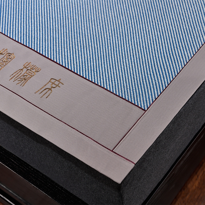 91家纺网 家纺一手货源 找家纺 小牛席业 2026新款柠檬清香冰藤席 柠檬清香席-冰藤海蓝