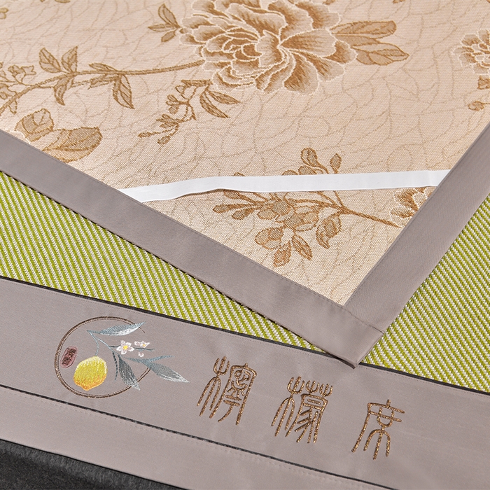 91家纺网 家纺一手货源 找家纺 小牛席业 2026新款柠檬清香冰藤席 柠檬清香席-冰藤青柠