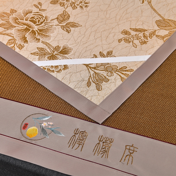 91家纺网 家纺一手货源 找家纺 小牛席业 2026新款柠檬清香冰藤席 柠檬清香席-冰藤黑咖