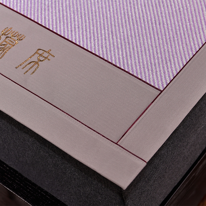 91家纺网 家纺一手货源 找家纺 小牛席业 2026新款柠檬清香冰藤席 柠檬清香席-冰藤浅紫