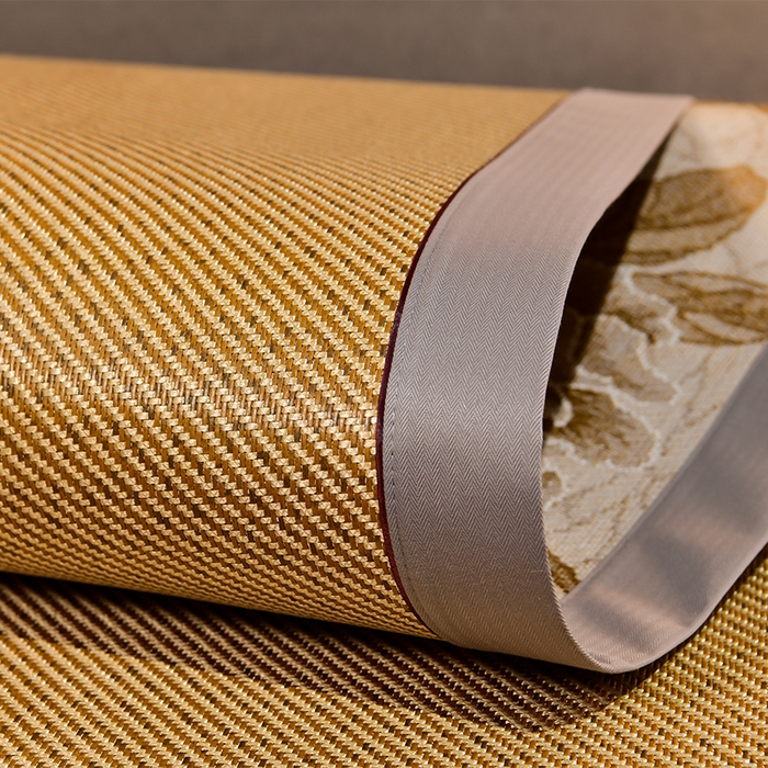 91家纺网 家纺一手货源 找家纺 小牛席业 2026新款柠檬清香冰藤席 柠檬清香席-冰藤深咖