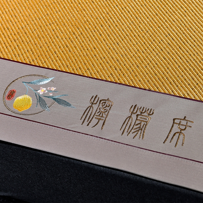 91家纺网 家纺一手货源 找家纺 小牛席业 2026新款柠檬清香冰藤席 柠檬清香席-冰藤深咖