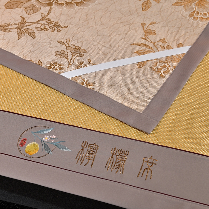 91家纺网 家纺一手货源 找家纺 小牛席业 2026新款柠檬清香冰藤席 柠檬清香席-冰藤浅咖