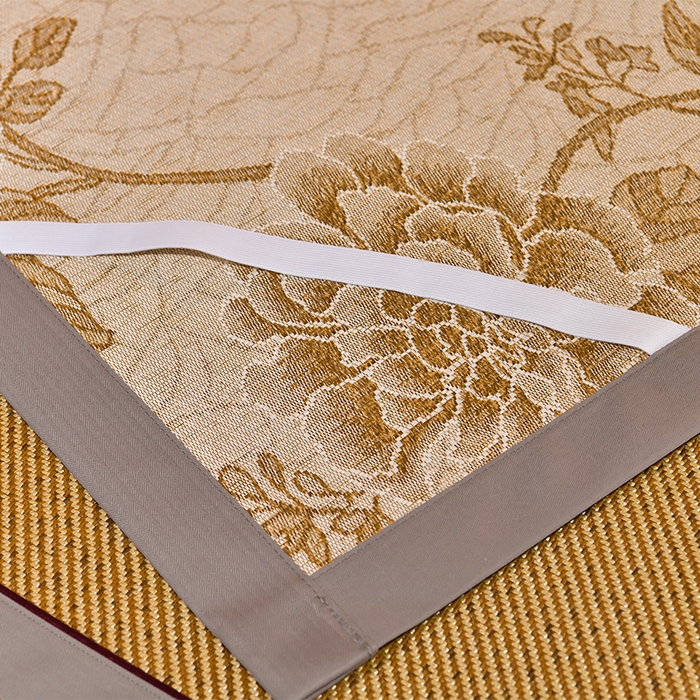 91家纺网 家纺一手货源 找家纺 小牛席业 2026新款柠檬清香冰藤席 柠檬清香席-冰藤深咖