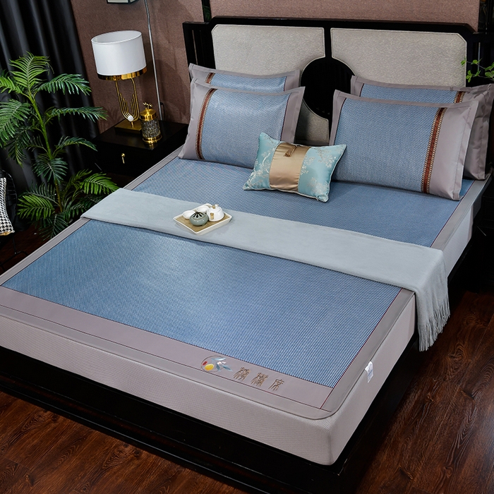 91家纺网 家纺一手货源 找家纺 （总）小牛席业 2026新款柠檬清香冰藤席（床笠款）凉席藤席冰藤席冰丝席竹席乳胶席豆豆席