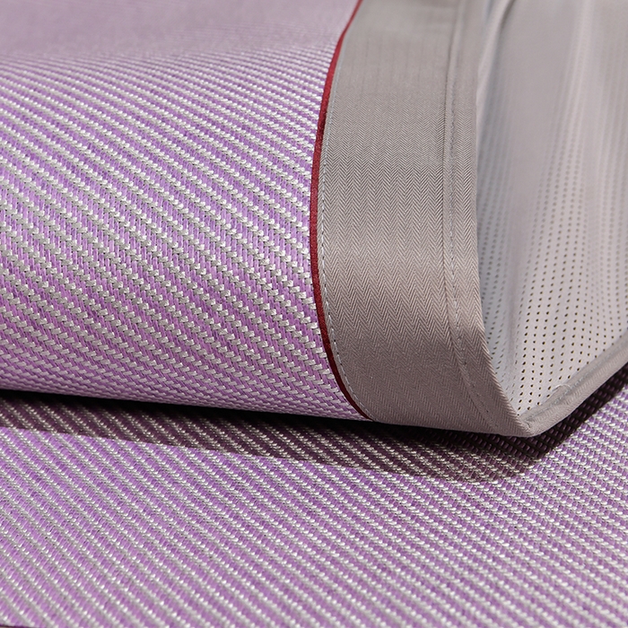 91家纺网 家纺一手货源 找家纺 小牛席业 2026新款柠檬清香冰藤席（床笠款）凉席藤席冰藤席冰丝席竹席乳胶席豆豆席 柠檬清香席-床笠款-浅紫