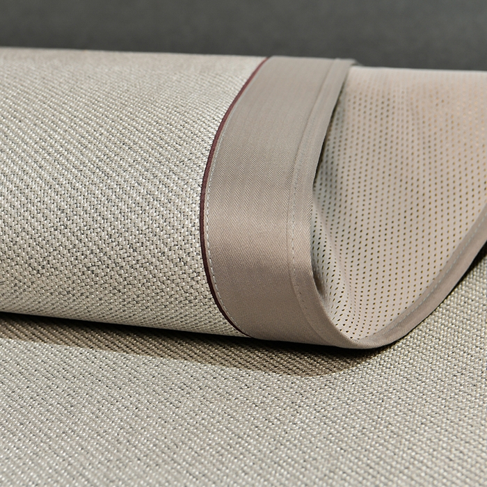 91家纺网 家纺一手货源 找家纺 小牛席业 2026新款柠檬清香冰藤席（床笠款）凉席藤席冰藤席冰丝席竹席乳胶席豆豆席 柠檬清香席-床笠款-银灰