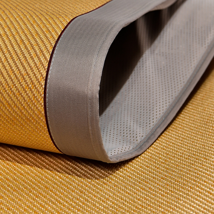 91家纺网 家纺一手货源 找家纺 小牛席业 2026新款柠檬清香冰藤席（床笠款）凉席藤席冰藤席冰丝席竹席乳胶席豆豆席 柠檬清香席-床笠款-浅咖