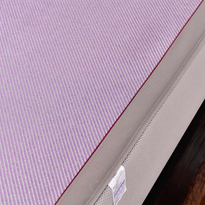 91家纺网 家纺一手货源 找家纺 小牛席业 2026新款柠檬清香冰藤席（床笠款）凉席藤席冰藤席冰丝席竹席乳胶席豆豆席 柠檬清香席-床笠款-浅紫