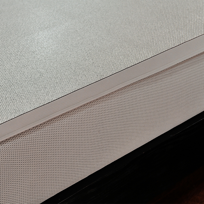 91家纺网 家纺一手货源 找家纺 小牛席业 2026新款柠檬清香冰藤席（床笠款）凉席藤席冰藤席冰丝席竹席乳胶席豆豆席 柠檬清香席-床笠款-银灰