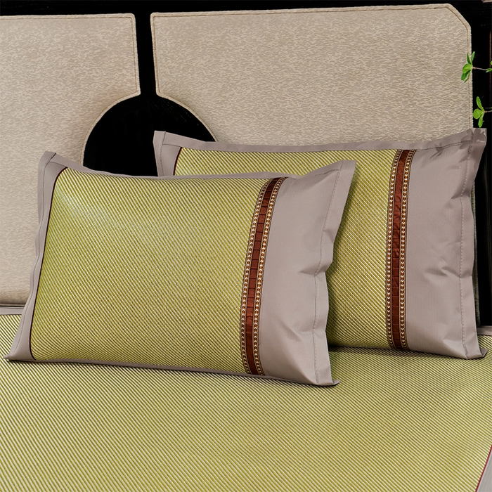 91家纺网 家纺一手货源 找家纺 小牛席业 2026新款柠檬清香冰藤席（床笠款）凉席藤席冰藤席冰丝席竹席乳胶席豆豆席 柠檬清香席-床笠款-青柠