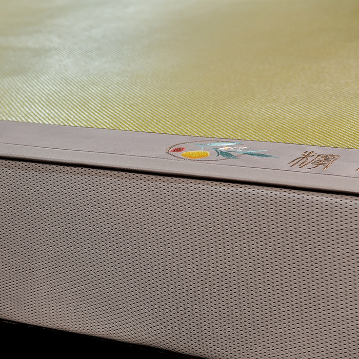 91家纺网 家纺一手货源 找家纺 小牛席业 2026新款柠檬清香冰藤席（床笠款）凉席藤席冰藤席冰丝席竹席乳胶席豆豆席 柠檬清香席-床笠款-青柠