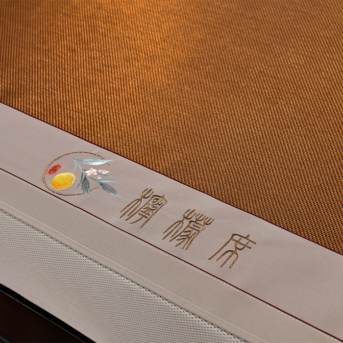 91家纺网 家纺一手货源 找家纺 小牛席业 2026新款柠檬清香冰藤席（床笠款）凉席藤席冰藤席冰丝席竹席乳胶席豆豆席 柠檬清香席-床笠款-黑咖