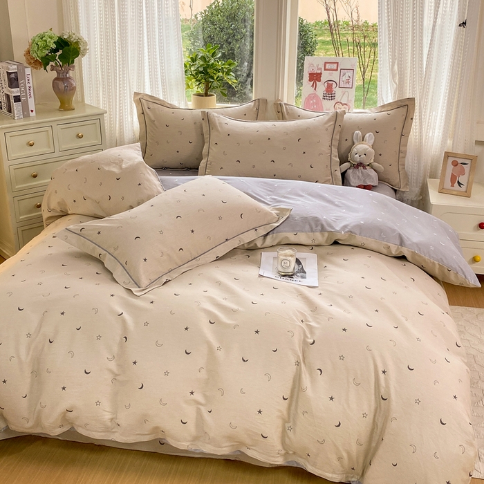 91家纺网 家纺一手货源 找家纺 凌鼎 2026新款多规格掉边全棉印花四件套 星月神话