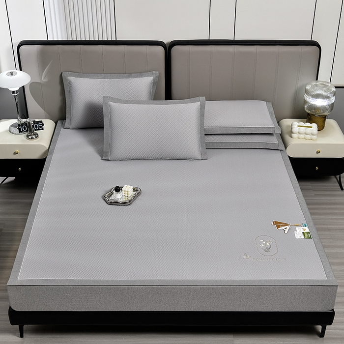 91家纺网 家纺一手货源 找家纺 （总）小牛席业 2026新款轻奢风铃兰冷感豆豆席系列凉席藤席冰藤席冰丝席竹席乳胶席