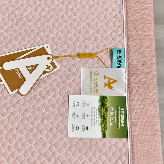 91家纺网 家纺一手货源 找家纺 小牛席业 2026新款轻奢风铃兰冷感豆豆席系列凉席藤席冰藤席冰丝席竹席乳胶席 粉色