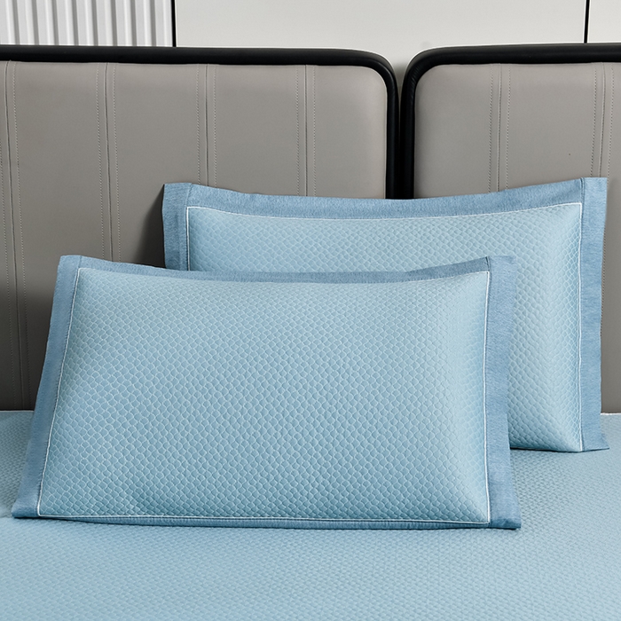 91家纺网 家纺一手货源 找家纺 小牛席业 2026新款轻奢风铃兰冷感豆豆席系列凉席藤席冰藤席冰丝席竹席乳胶席 蓝色