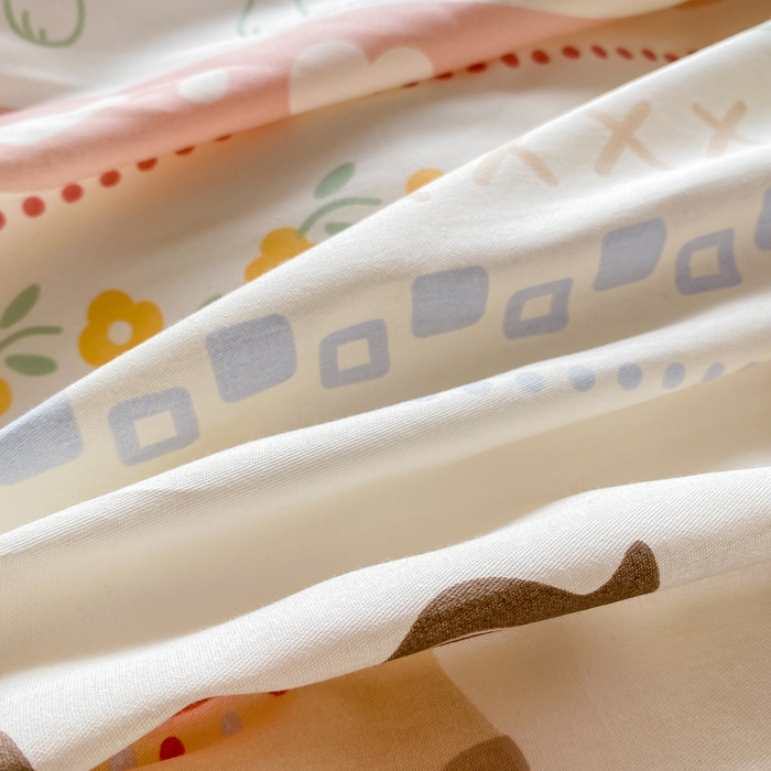 91家纺网 家纺一手货源 找家纺 凌鼎 2026新款多规格掉边全棉印花四件套 英伦小马