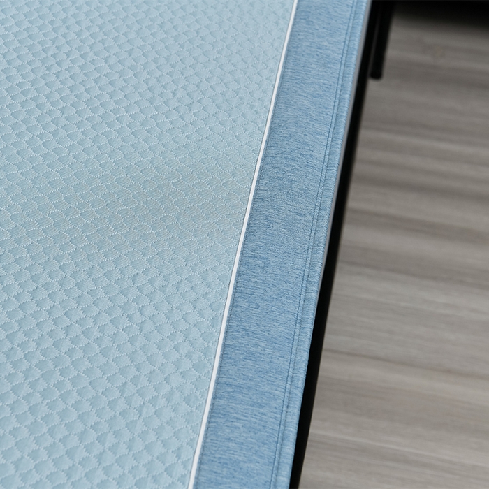 91家纺网 家纺一手货源 找家纺 小牛席业 2026新款轻奢风铃兰冷感豆豆席系列（床笠款）凉席藤席冰藤席冰丝席竹席乳胶席豆豆 蓝色