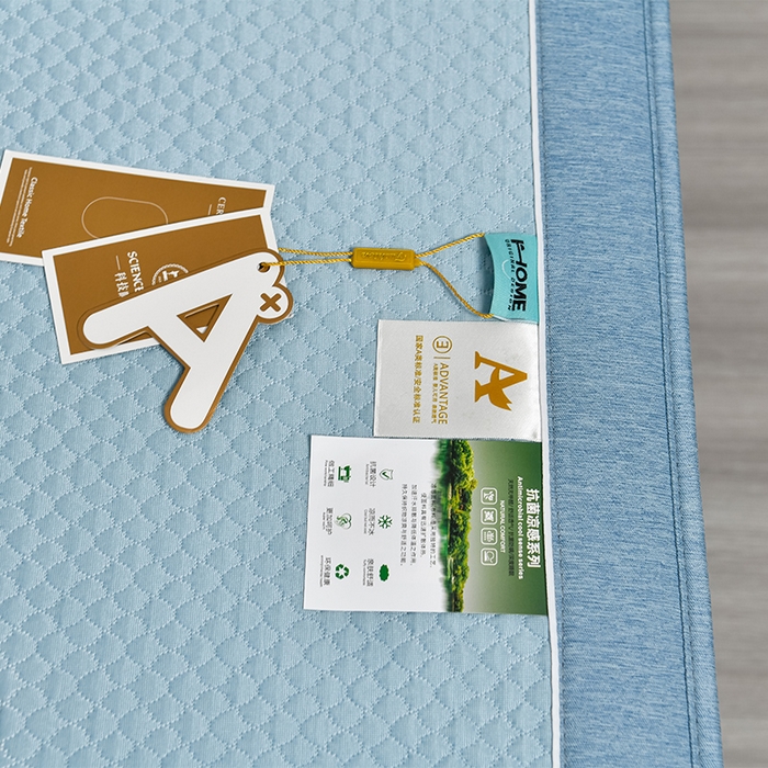 91家纺网 家纺一手货源 找家纺 小牛席业 2026新款轻奢风铃兰冷感豆豆席系列（床笠款）凉席藤席冰藤席冰丝席竹席乳胶席豆豆 蓝色