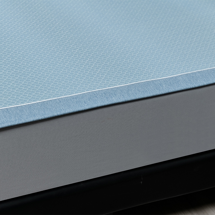 91家纺网 家纺一手货源 找家纺 小牛席业 2026新款轻奢风铃兰冷感豆豆席系列（床笠款）凉席藤席冰藤席冰丝席竹席乳胶席豆豆 蓝色