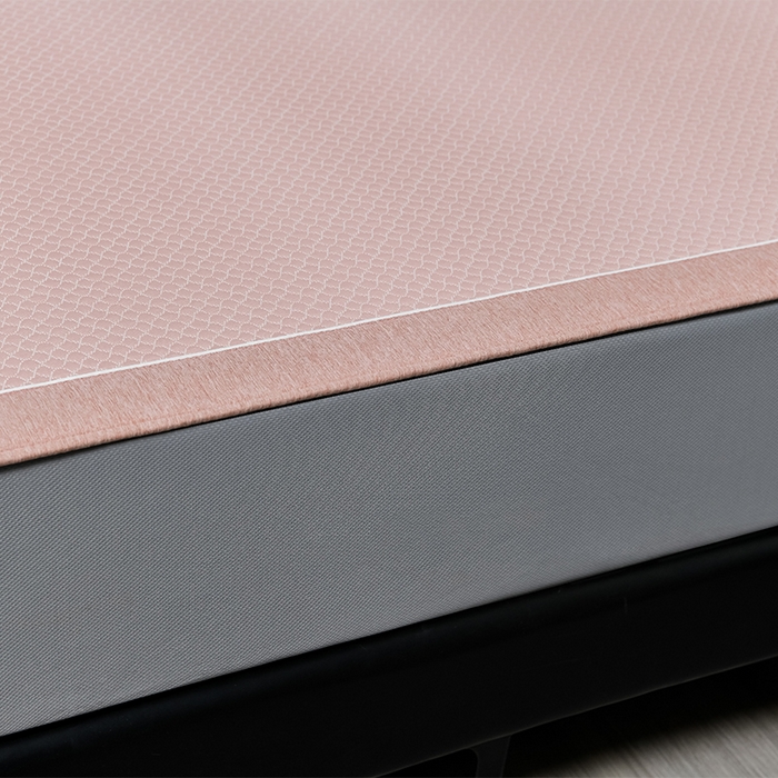 91家纺网 家纺一手货源 找家纺 小牛席业 2026新款轻奢风铃兰冷感豆豆席系列（床笠款）凉席藤席冰藤席冰丝席竹席乳胶席豆豆 粉色