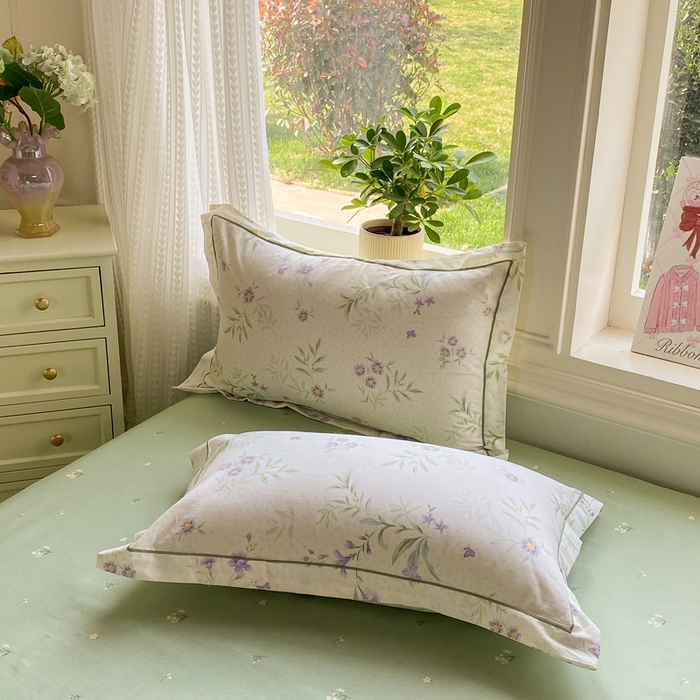 91家纺网 家纺一手货源 找家纺 凌鼎 2026新款多规格掉边全棉印花四件套 幽然花梦