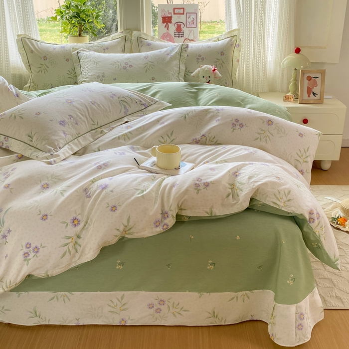 凌鼎 2026新款多规格掉边全棉印花四件套 幽然花梦