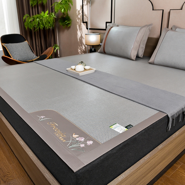 91家纺网 家纺一手货源 找家纺 （总）小牛席业 2026新款小苍兰冰藤-双面席系列凉席藤席冰藤席冰丝席竹席乳胶席凉感豆豆席