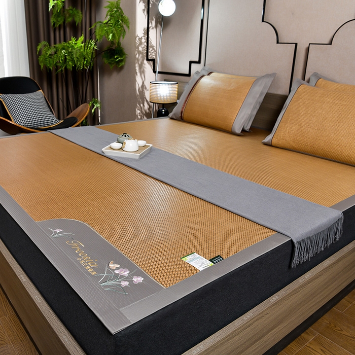 91家纺网 家纺一手货源 找家纺 （总）小牛席业 2026新款小苍兰冰藤-双面席系列凉席藤席冰藤席冰丝席竹席乳胶席凉感豆豆席