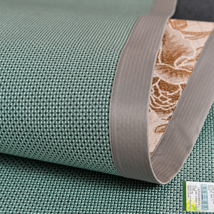 91家纺网 家纺一手货源 找家纺 小牛席业 2026新款小苍兰冰藤-双面席系列凉席藤席冰藤席冰丝席竹席乳胶席凉感豆豆席 小苍兰清香冰藤席-绿色