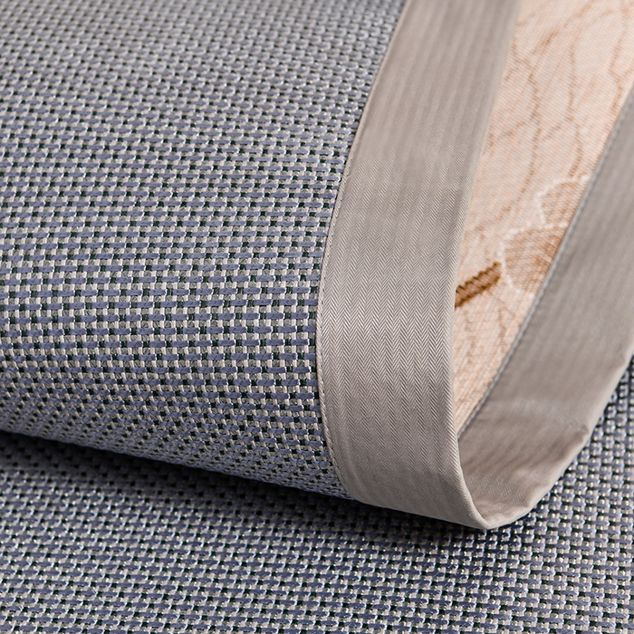 91家纺网 家纺一手货源 找家纺 小牛席业 2026新款小苍兰冰藤-双面席系列凉席藤席冰藤席冰丝席竹席乳胶席凉感豆豆席 小苍兰清香冰藤席-浅蓝