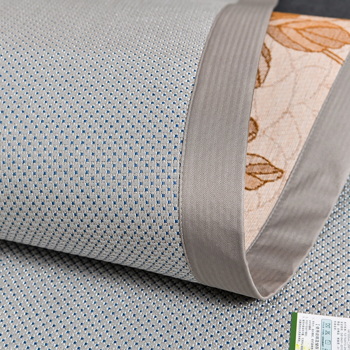 91家纺网 家纺一手货源 找家纺 小牛席业 2026新款小苍兰冰藤-双面席系列凉席藤席冰藤席冰丝席竹席乳胶席凉感豆豆席 小苍兰清香冰藤席-银灰