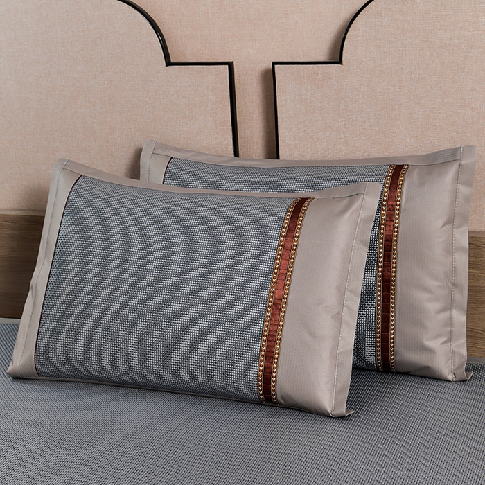 91家纺网 家纺一手货源 找家纺 小牛席业 2026新款小苍兰冰藤-双面席系列凉席藤席冰藤席冰丝席竹席乳胶席凉感豆豆席 小苍兰清香冰藤席-浅蓝