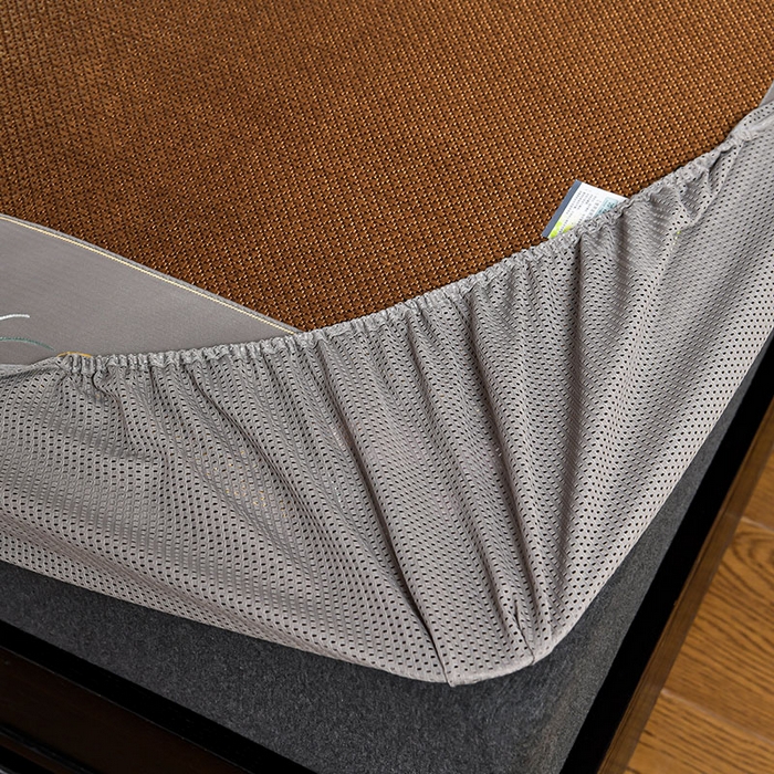 91家纺网 家纺一手货源 找家纺 （总）小牛席业 2026新款小苍兰冰藤席系列（床笠款）凉席藤席冰藤席冰丝席竹席乳胶席