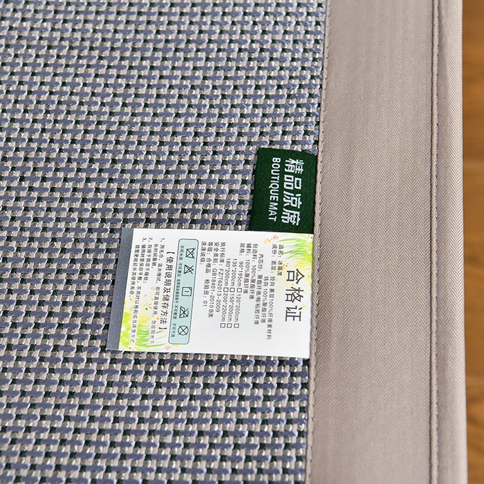 91家纺网 家纺一手货源 找家纺 小牛席业 2026新款小苍兰冰藤席系列（床笠款）凉席藤席冰藤席冰丝席竹席乳胶席 小苍兰清香冰藤席-床笠款（浅蓝）