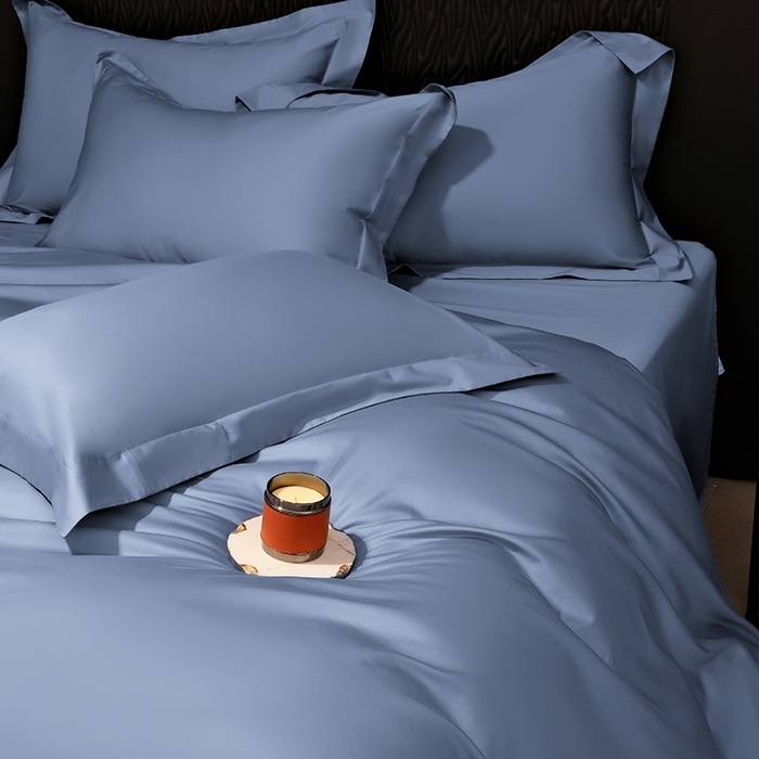 91家纺网 家纺一手货源 找家纺 （总）女子家纺 2026新款纯色长绒棉全棉纯棉轻奢四件套- 俏佳人