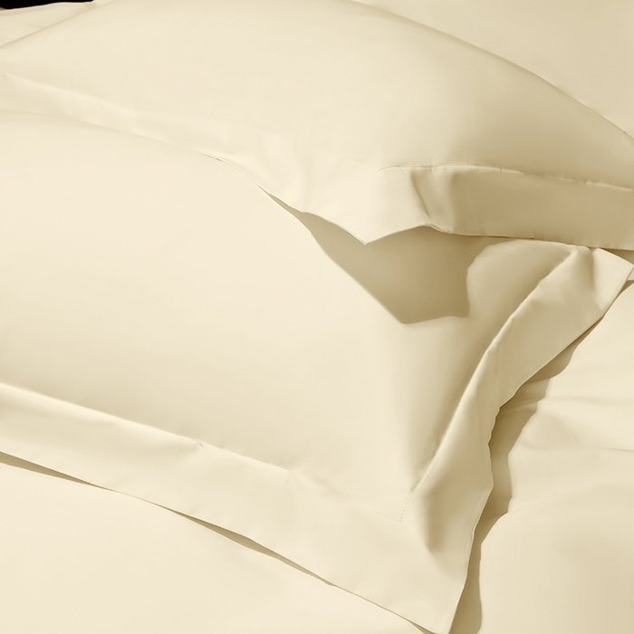 91家纺网 家纺一手货源 找家纺 女子家纺 2026新款纯色长绒棉全棉纯棉轻奢四件套- 俏佳人 奶昔白