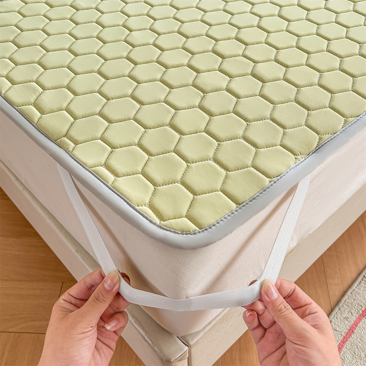 91家纺网 家纺一手货源 找家纺 （总）爱宝被业 2026新款硅胶凉席席子凉席三件套