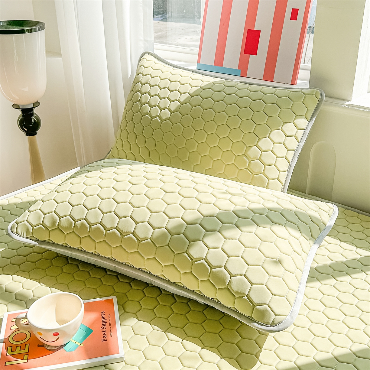 91家纺网 家纺一手货源 找家纺 （总）爱宝被业 2026新款硅胶凉席席子凉席三件套