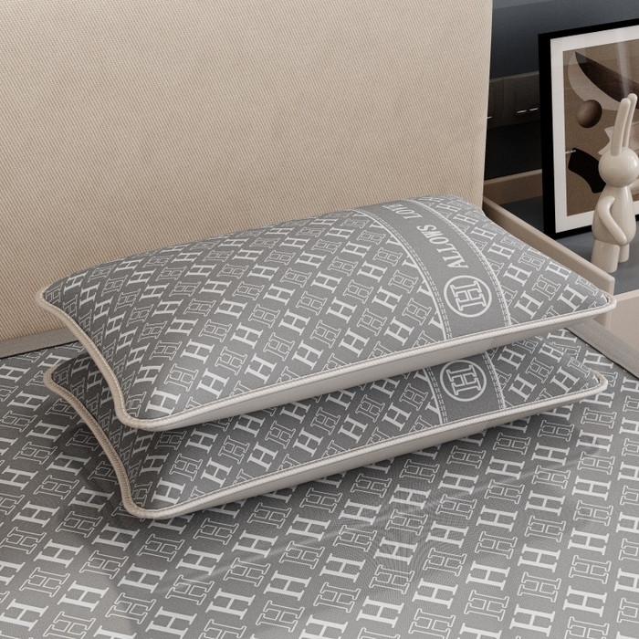 91家纺网 家纺一手货源 找家纺 好福居 2026新款A类冰感抑菌印花冰丝席凉席-床笠款-床席款 灰H-床席款