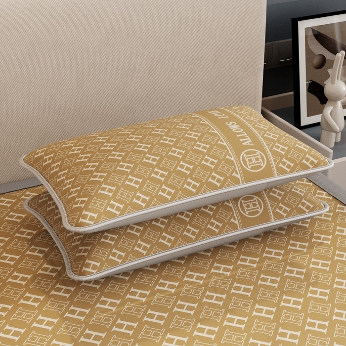 91家纺网 家纺一手货源 找家纺 好福居 2026新款A类冰感抑菌印花冰丝席凉席-床笠款-床席款 咖H-床席款