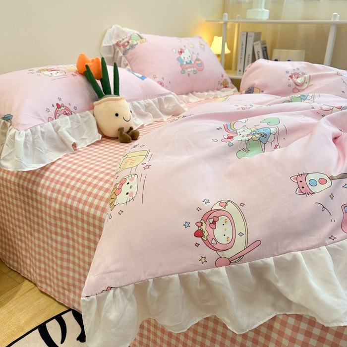 91家纺网 家纺一手货源 找家纺 （总）简宜家居（朝初家纺） 2025新款40支13070全棉花边款四件套