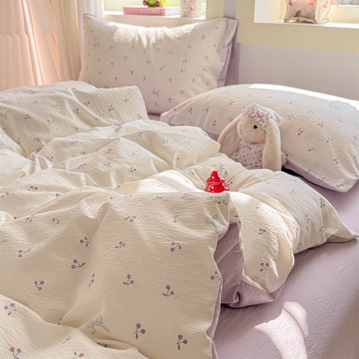 91家纺网 家纺一手货源 找家纺 （总）名兮家居 2026新款A类皱皱纱四件套