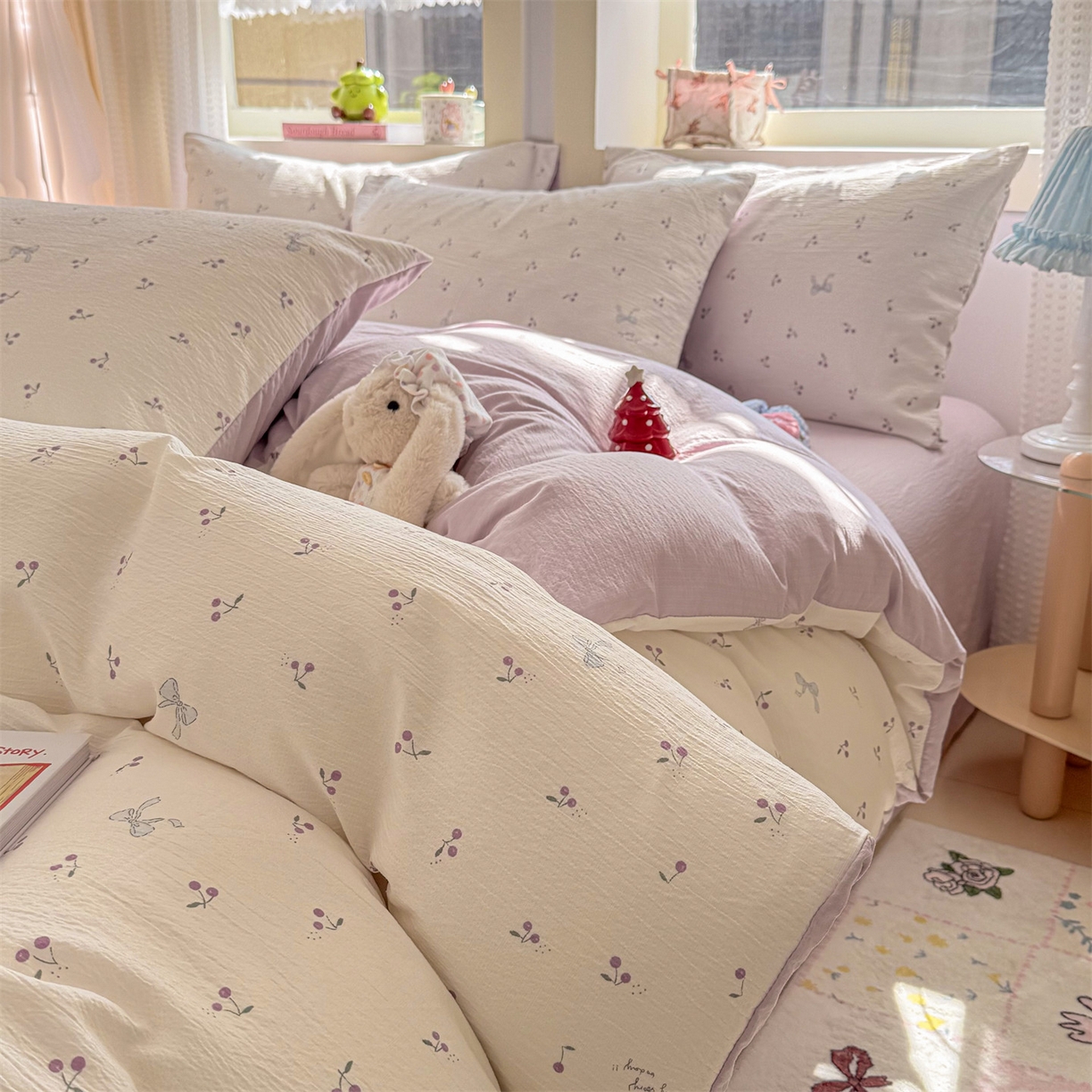 91家纺网 家纺一手货源 找家纺 （总）名兮家居 2026新款A类皱皱纱四件套