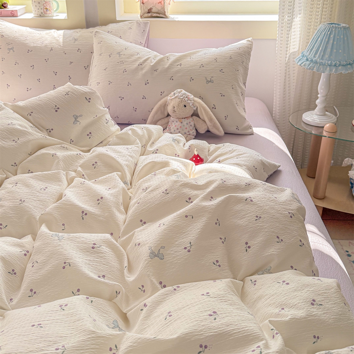 91家纺网 家纺一手货源 找家纺 （总）名兮家居 2026新款A类皱皱纱四件套