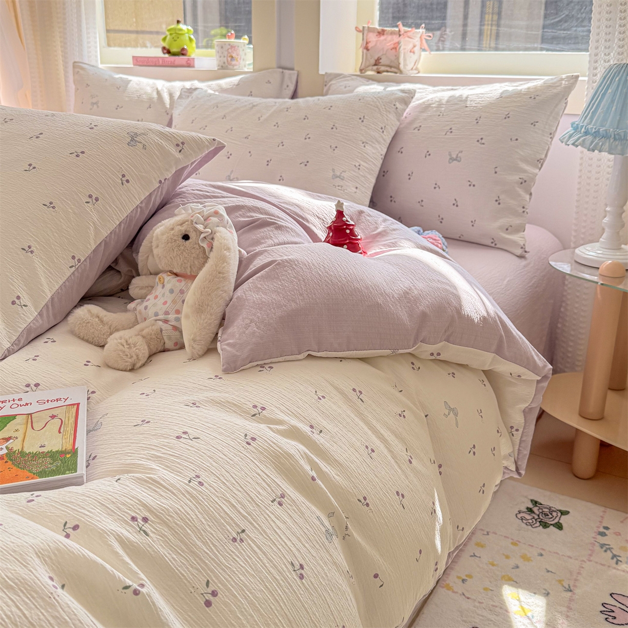 91家纺网 家纺一手货源 找家纺 （总）名兮家居 2026新款A类皱皱纱四件套