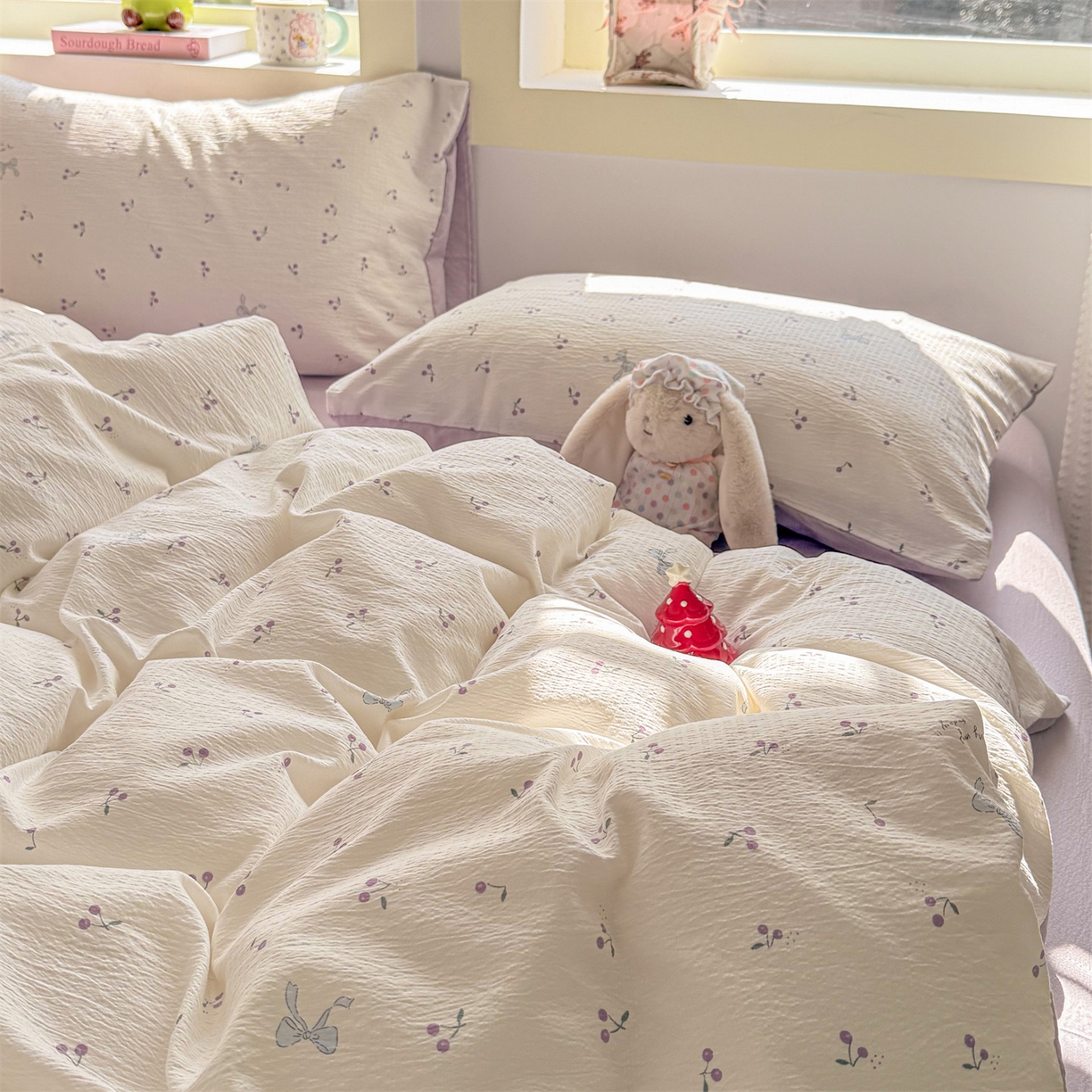 91家纺网 家纺一手货源 找家纺 （总）名兮家居 2026新款A类皱皱纱四件套