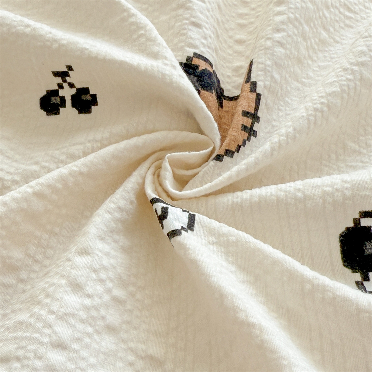 91家纺网 家纺一手货源 找家纺 优眠坊 2026春夏新款泡芙纱印花单床笠 床笠单件 奥利小猫-单层