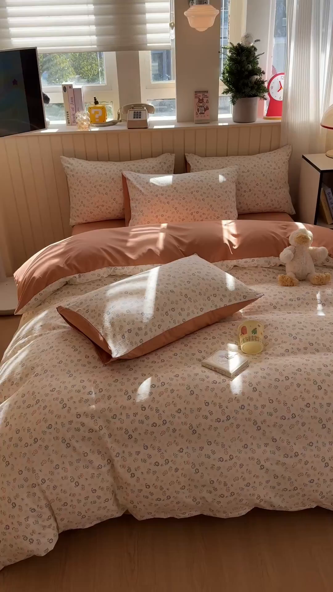 91家纺网 家纺一手货源 找家纺 鑫佳居 2026新款古法仿棉小清新印花四件套 花田